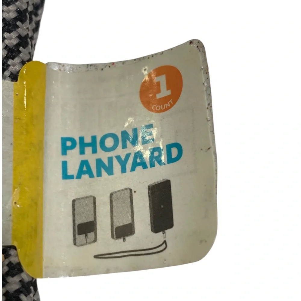 Black and White Phone Lanyard
